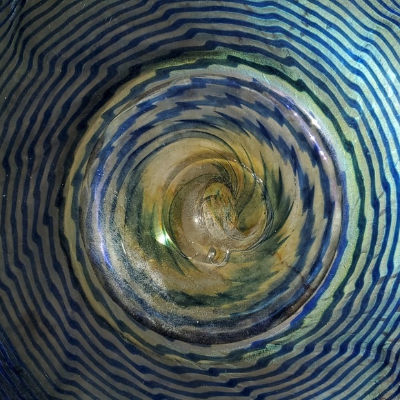 Robert Held Art Glass Centerpiece Bowl Signed - Picture 4 of 10